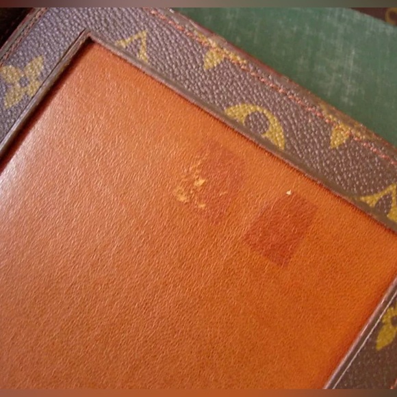Ultra RARE Vintage LOUIS VUITTON 2 photo Art Desk Frame Executive Accessory LV - Picture 5 of 13